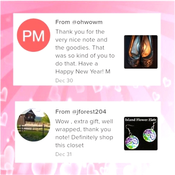 Hand Crafted Pierced Earrings Roses Buckskin Blue Magenta Wood Floral Print - Picture 4 of 5